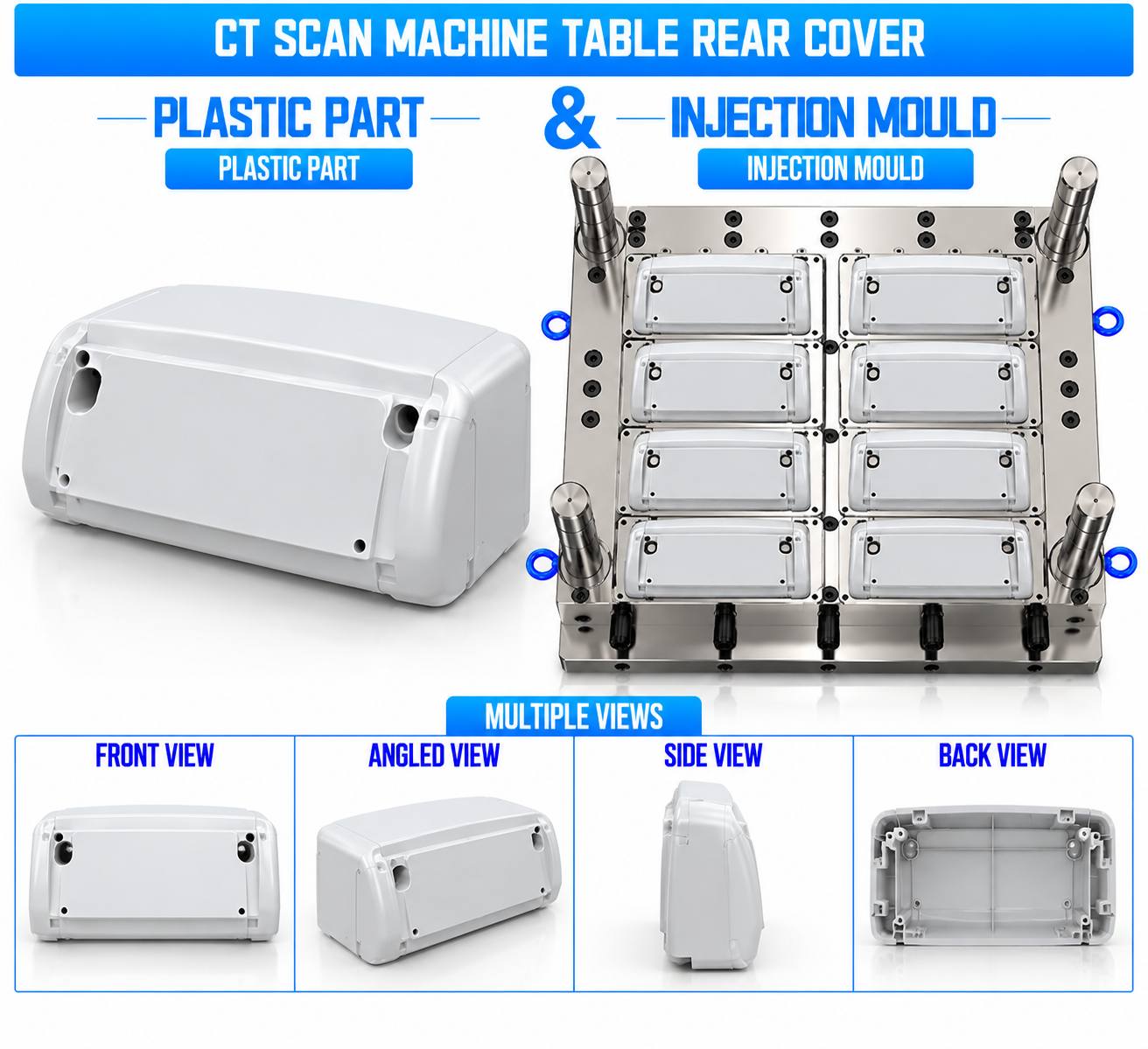 CT Scan Machine Plastic Table Rear Cover Mould and Moulding Service